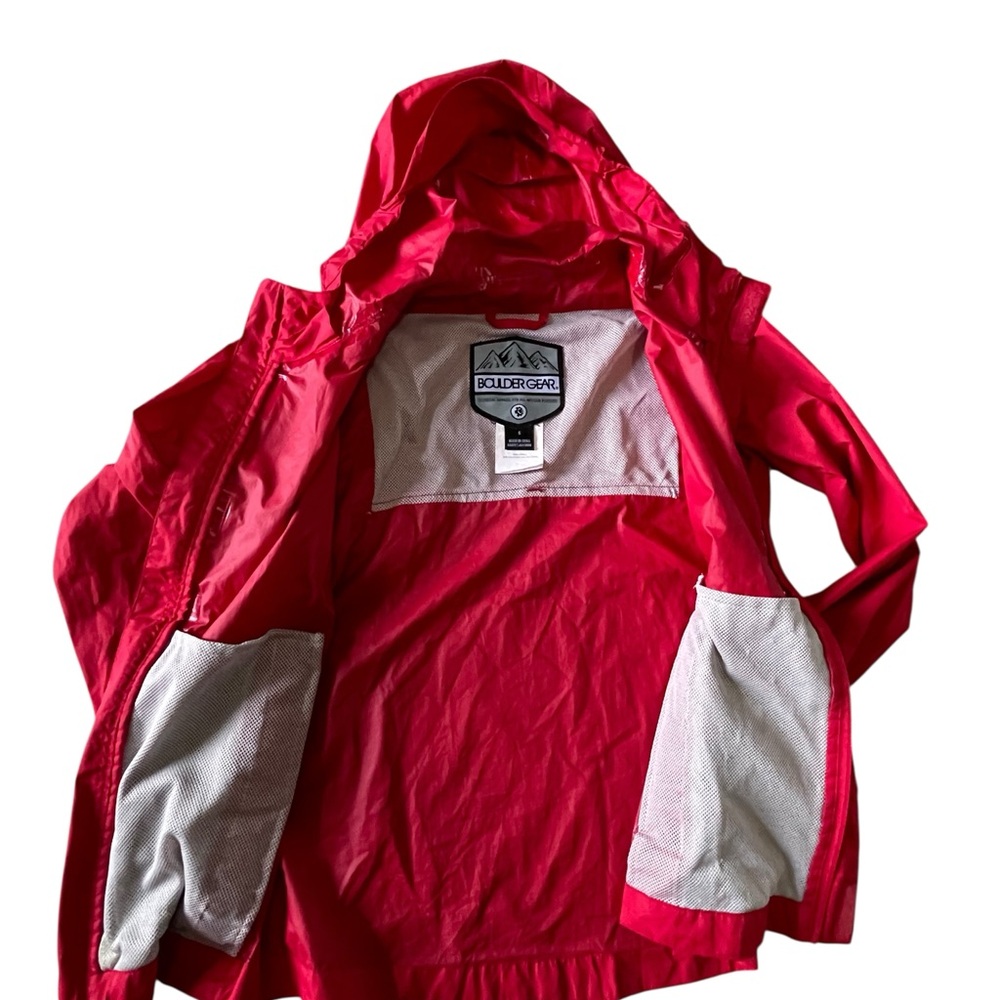 Kids Boulder Gear Packable Red Stratus Rain Jacket size Small - Picture 5 of 6